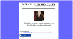 Desktop Screenshot of nicolekorkolis.com